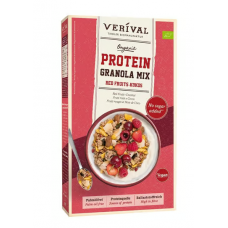 Verival BIO proteīna granola ar sarkanajām ogām un kokosu, 300g